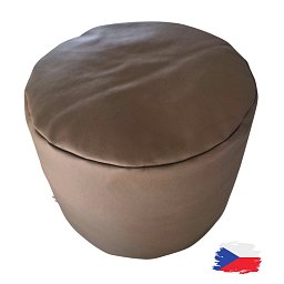 Obrázek pro produkt Válec koženkový světle hnědý⌀40x30 cm