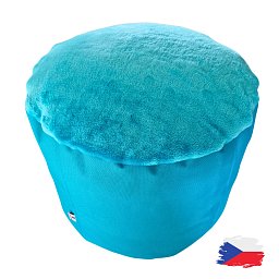 Obrázek pro produkt Válec kortexin tyrkysový s fleecem⌀40x30 cm