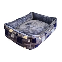 Obrázek pro produkt Pelech šedý s modrým vzorem 60X80 cm