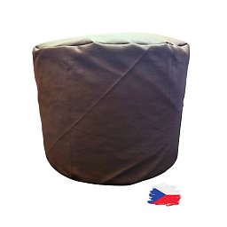 Obrázek pro produkt Válec koženkový tmavě hnědý⌀50x40 cm