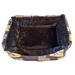 Obrázek pro produkt Pelech šedý se žlutým vzorem 40X60 cm