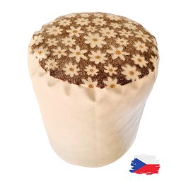 Obrázek pro produkt Válec koženkový bílý s fleecem⌀40x45 cm